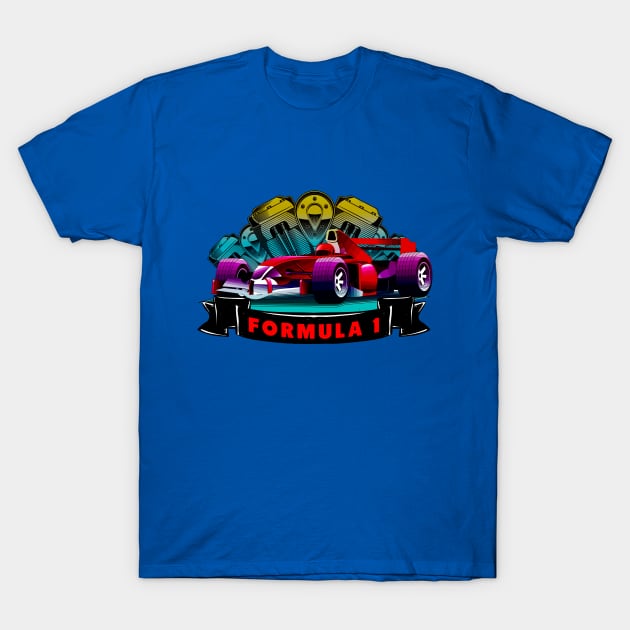 FORMULA 1 T-Shirt by theanomalius_merch